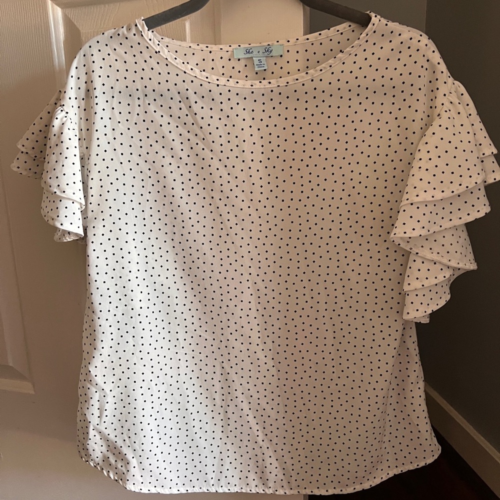 She+Sky Polka Dot Blouse